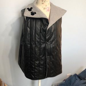 Disney “Love” Faux Leather Puffer Vest